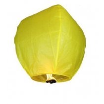 Lietajúci lampión šťastia - žltý 10ks