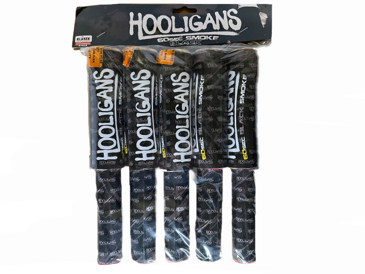 Hooligans dymová pochodeň černá 5 ks