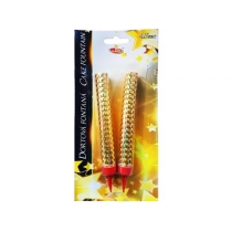 Tortová fontána 12cm 2ks - zlatá